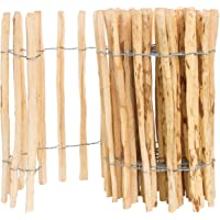Los mejores  - BOGATECO Valla de Madera de Avellano | 500 cm de Largo &amp- 50 cm de Altura | Distancia Entre los Rieles 4-5 cm Jardín…